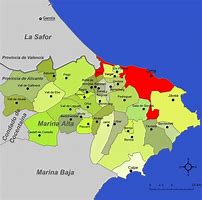 Image result for La Marina Alta Map