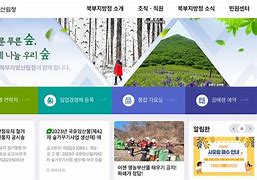 Image result for 산림청 홈페이지