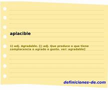 Image result for aplacible