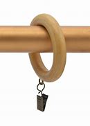 Image result for Wood Bronze Curtain Rings with Clips