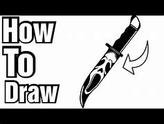 Image result for How to Draw Ghostface Knife