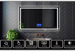 Image result for Bathroom with Mirror Television