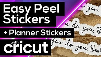 Image result for How to Make Easy Peel Stickers Cricut