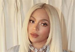 Image result for Beyoncé Platinum Hair at Super Bowl