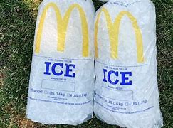 Image result for McDonald's Bag of Ice