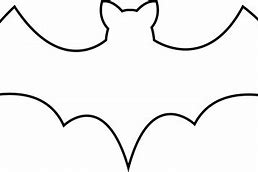 Image result for Black and White Clip Art of Bat