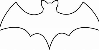 Image result for Black and White Clip Art of Bat