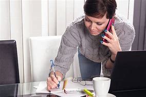 Image result for Woman Taking Notes On Phone