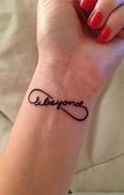 Image result for Infinity Wrist Tattoo Designs