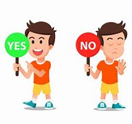 Image result for Yes and No Cartoon Characters
