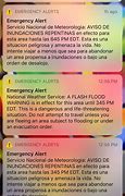 Image result for Flash-Flood Emergency Alert On iPhone