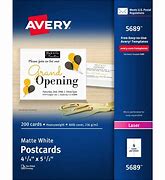 Image result for Avery 4X6 Card Template