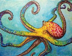 Image result for Watercolor Octopus Wall Art
