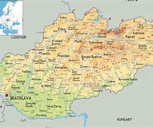 Image result for Slovakia On a Map