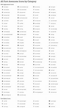 Image result for Font Awesome Icon Cheat Sheet