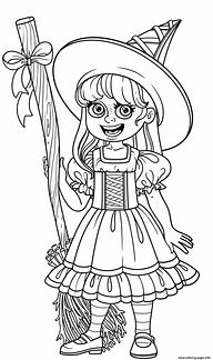 Image result for Halloween Witch Coloring Book