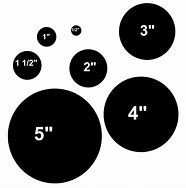 Image result for Actual Size 5 8 Circle Template