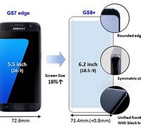 Image result for Screen Size Samsung S7 vs S8