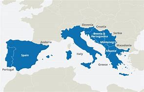 Image result for Show Me a Map of Southern Europe