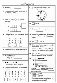 Image result for Maths Test for Year 5