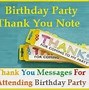 Image result for Birthday Party Celebration Thank You Meme