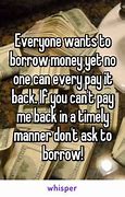 Image result for Lending Money Meme