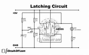 Image result for 555 Timer Latch Circuit