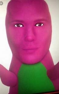 Image result for Cursed Funny Images of Barney