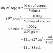 Image result for Copper Density
