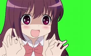 Image result for Anime Cute Face Greenscreen