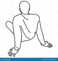 Image result for Line Drawings Seated Man