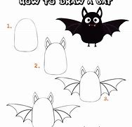 Image result for Simple Bat Drawing