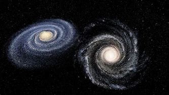 Image result for Andromeda Galaxy Milky Way Size