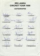 Image result for Sri Lanka Cricket Autographs