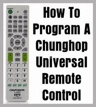 Image result for Chunghop Universal Remote Programming