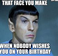 Image result for star trek spock birthday memes