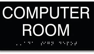 Image result for Computer Room Sign