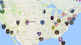 Image result for MLS Soccer Teams Map