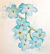 Image result for Forget Me Not Flowers Art