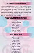 Image result for Funny Names iPhone