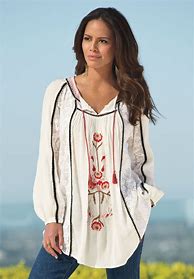 Image result for Plus Size Bohemian Tops