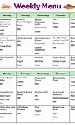 Image result for 30-Day Menu Template