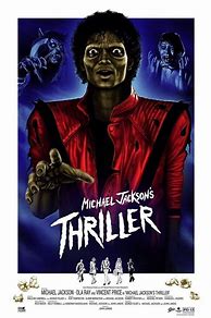Image result for Michael Jackson Thriller Poster