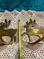 Image result for Vintage Reindeer Head Stocking Holders for Mantle