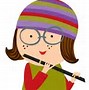 Image result for Cartoon Girl Playing Flute