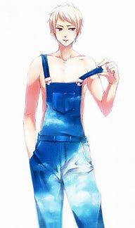Image result for Anime Boy Rainbow Paint Overalls