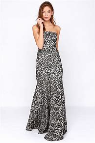 Image result for Black and Ivory Lace Dress