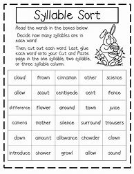 Image result for Syllabication Activities for 4th Grade