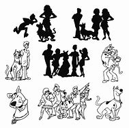 Image result for Scooby Doo Characters Black and White