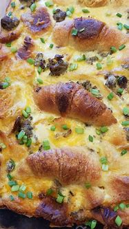 Image result for Sausage Breakfast Casserole with Croissants